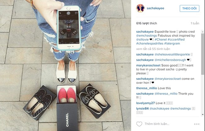 Sacha với tên instagram: SachaKayee