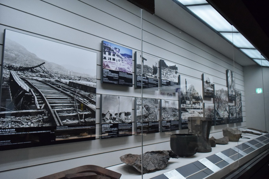 Từ một thành phố cảng sầm uất, Nagasaki trở thành một đống đổ nát sau vụ ném bom nguyên tử. (Ảnh: Cẩm Tuyến/Vietnam+)