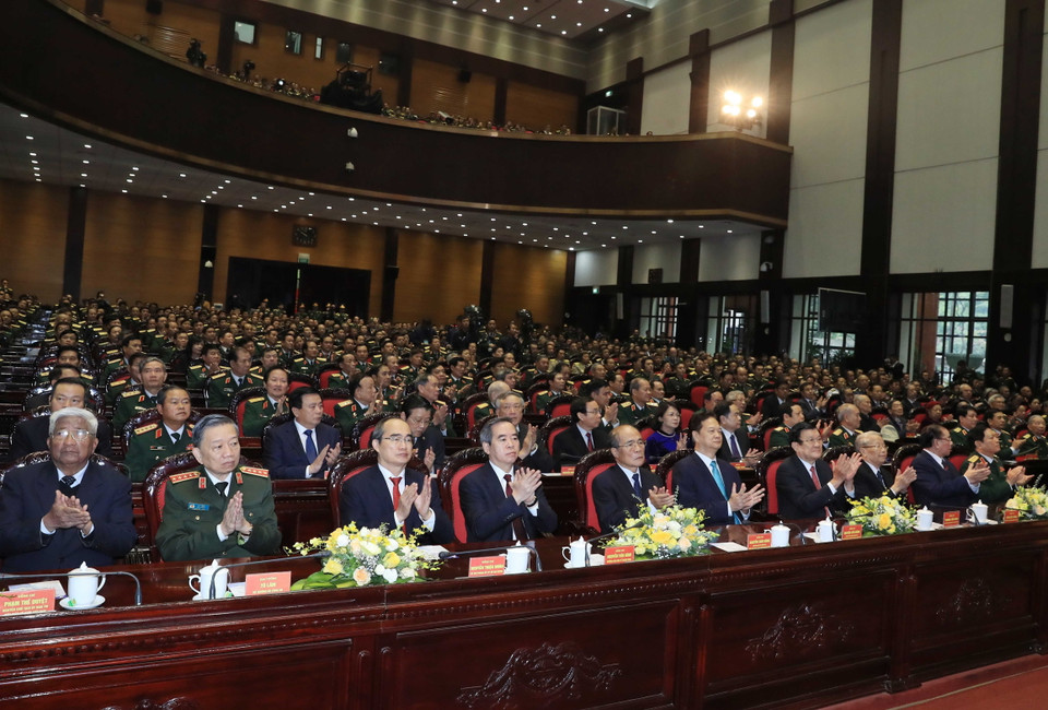 Các đại biểu tham dự lễ kỷ niệm. (Ảnh: Thống Nhất/TTXVN)