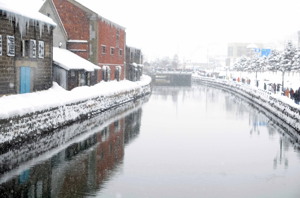 Vẻ đẹp của kênh Otaru mùa Đông. (Ảnh: Thành Hữu/Vietnam+)