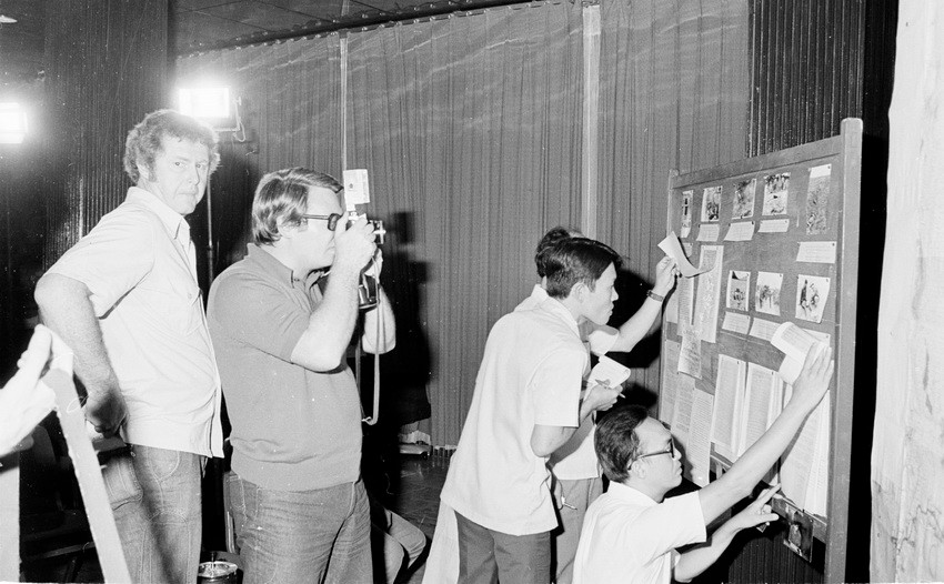 Ngày 25/1/1978, tại Thành phố Hồ Chí Minh, Vụ Thông tin báo chí - Bộ Ngoại giao tổ chức họp báo về vấn đề biên giới Việt Nam-Campuchia. (Ảnh: Kim Hùng/TTXVN).