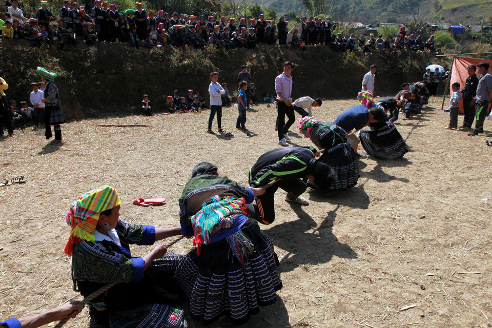  Sân kéo co là khoảng ruộng bậc thang sau vụ gặt. (Nguồn: Vietnam+)