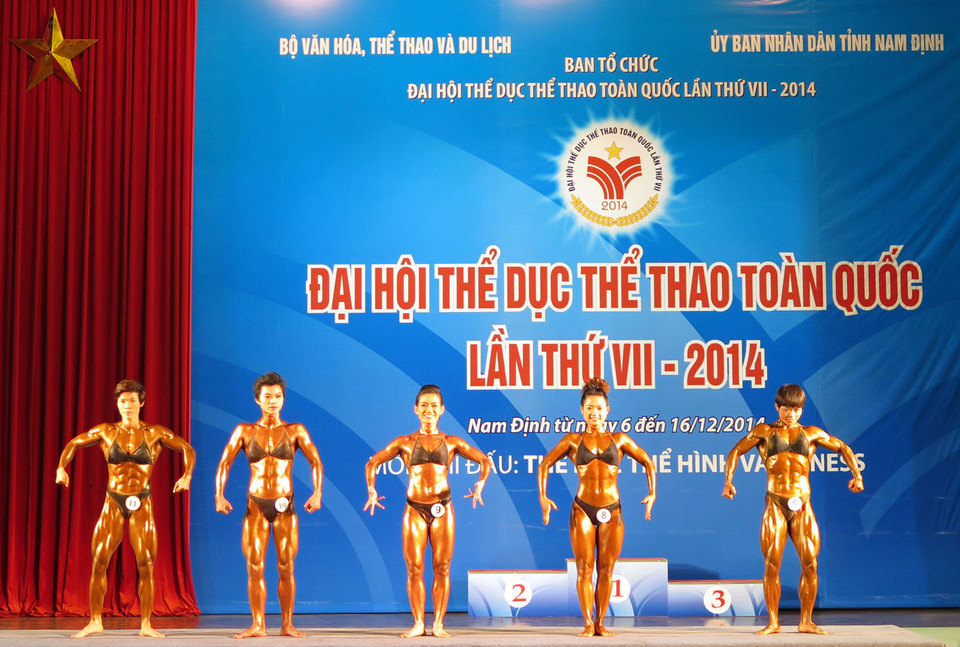 Các vận động viên ở nội dung đơn nữ hạng cân 46kg.