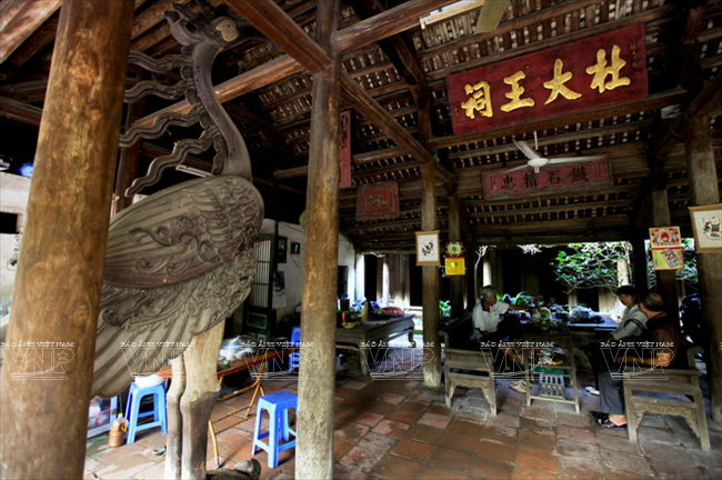 Ngôi nhà thờ họ hơn 300 tuổi của dòng họ Đỗ ở làng Đông Ngạc. (Ảnh: Việt Cường - Báo ảnh Việt Nam)