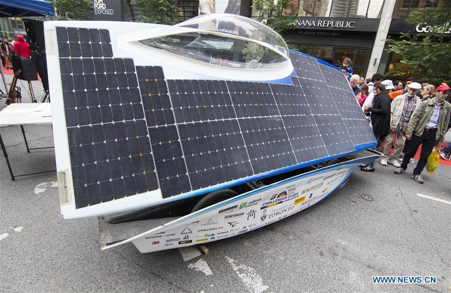 Một mẫu xe chạy bằng pin Mặt Trời. (Nguồn: THX)