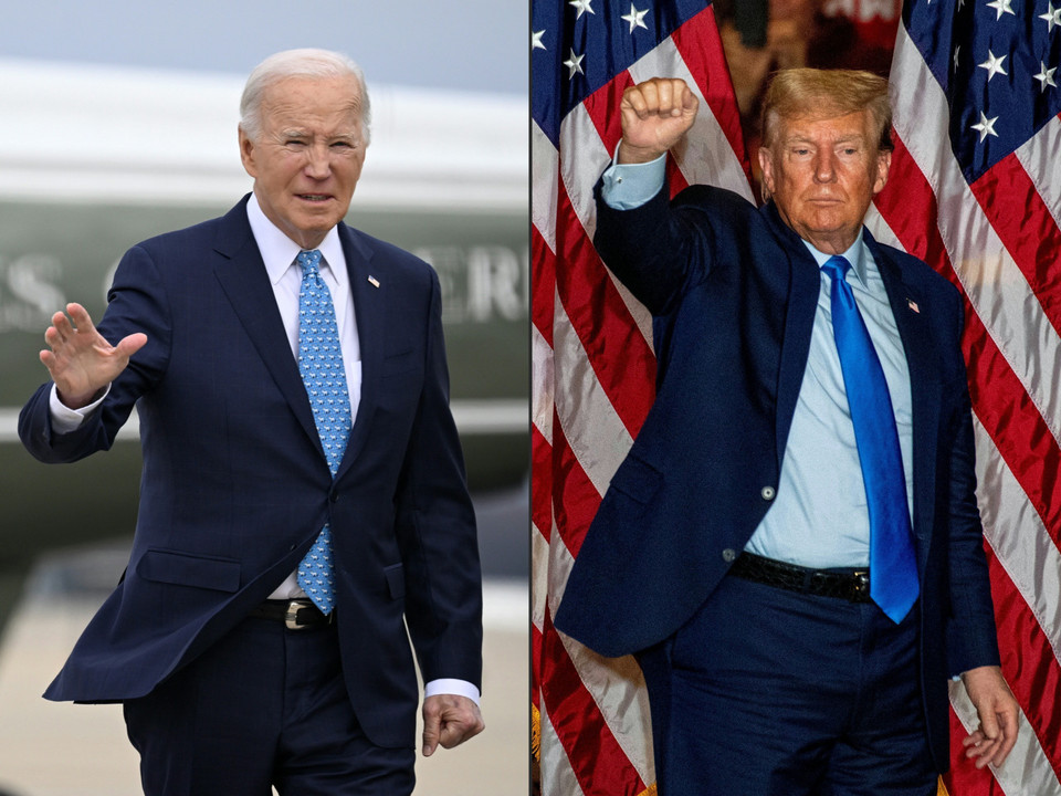 Theo truyền thông Mỹ, đương kim Tổng thống Joe Biden (trái) và cựu Tổng thống Donald Trump đã giành đủ số phiếu đại biểu cần thiết để trở thành ứng viên Tổng thống của mỗi đảng tham gia cuộc đua trở thành nhà lãnh đạo đất nước vào tháng 11 tới. (Ảnh: AFP/TTXVN)