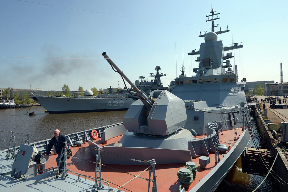 Tàu hộ tống Boiky được bàn giao cho Hạm đội Baltic trong lễ kỷ niệm tại xưởng đóng tàu Severnaya Verf ở St. Petersburg. (Nguồn: Sputniknews)