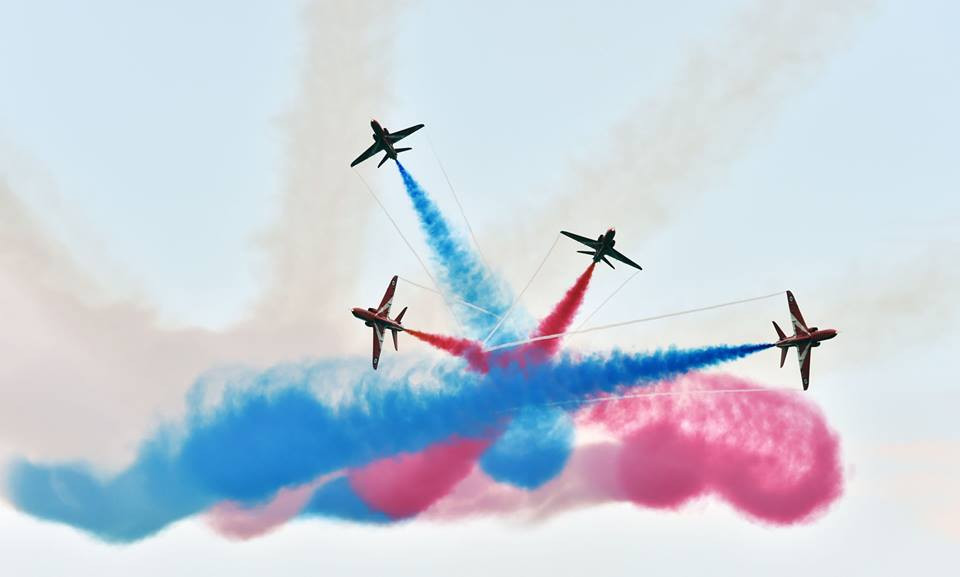 Triển lãm máy bay quốc tế Sunderland, một trong những triển lãm máy bay lớn nhất ở châu Âu đã được tổ chức bên bờ biển Roker và Seaburn vào cuối tháng Bảy. (Nguồn: CCTVNews)