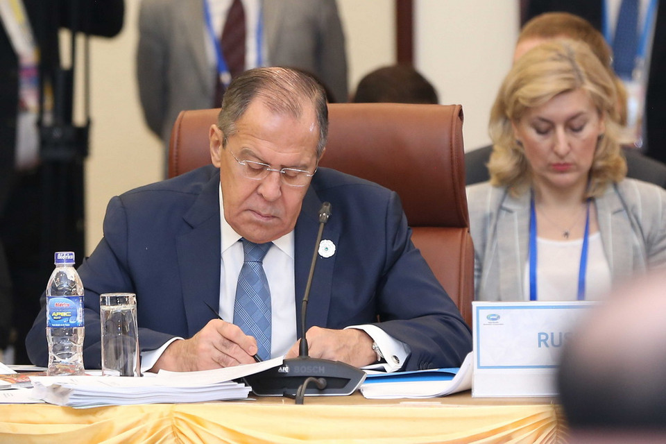  Bộ trưởng Ngoại giao Nga Sergei Lavrov tham dự hội nghị AMM 29. (Nguồn: TTXVN)