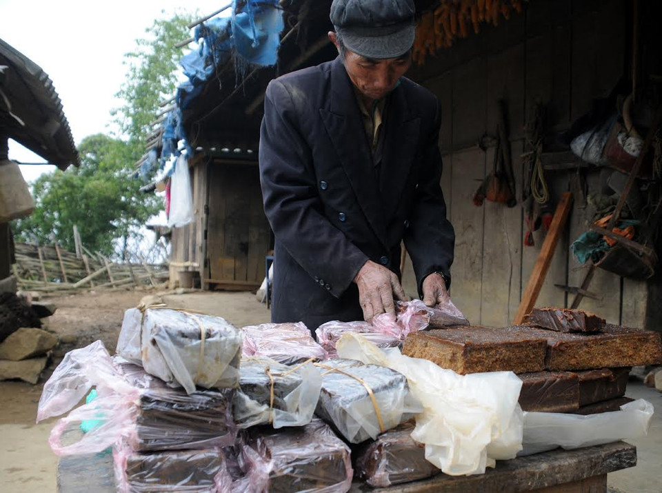  Thành phẩm đường phên chuẩn. (Ảnh: Nguyễn Công Hải/Vietnam+)