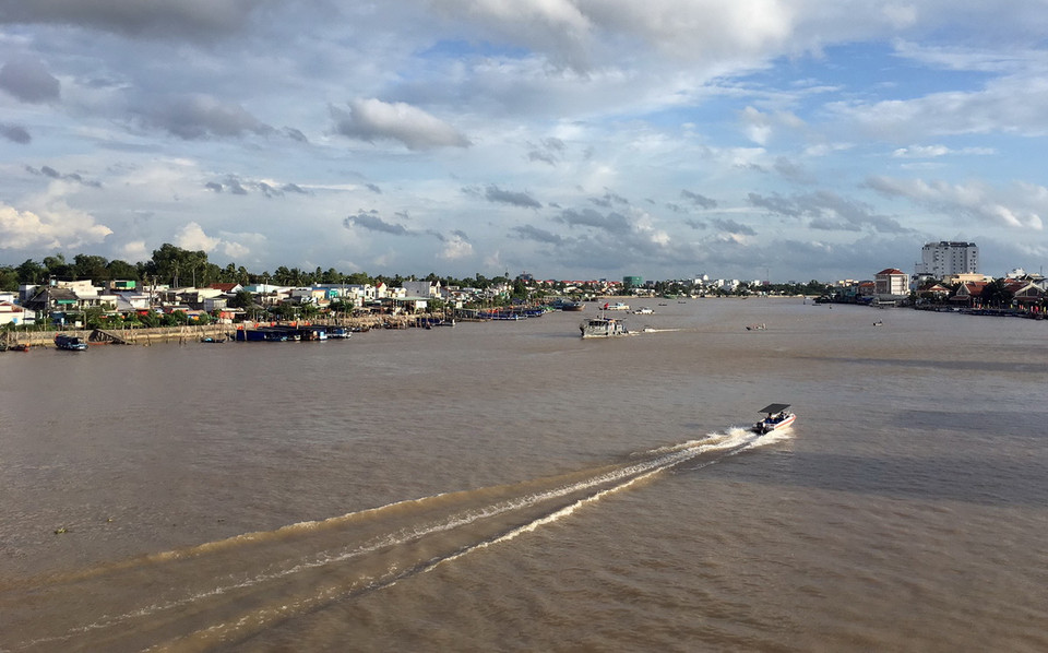 Giao thông đường thủy nội địa thành phố Cần Thơ. (Nguồn: TTXVN)