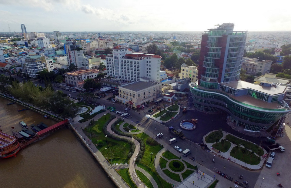  Một góc thành phố Cần Thơ. (Nguồn: TTXVN)
