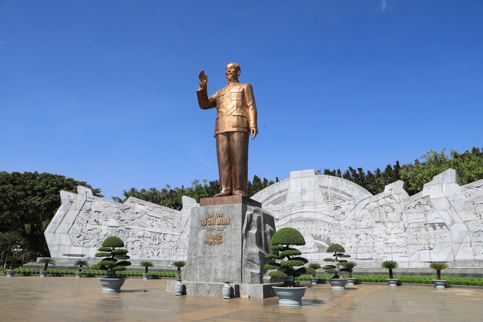 Quảng trường Đại Đoàn Kết - công trình được mệnh danh là trái tim Pleiku. (Ảnh: Thành Đạt/TTXVN)