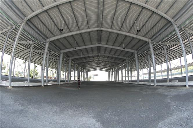 Nhà thi đấu môn Bi sắt tại Khu tập luyện và thi đấu môn Bi sắt. (Ảnh: Minh Quyết/TTXVN)