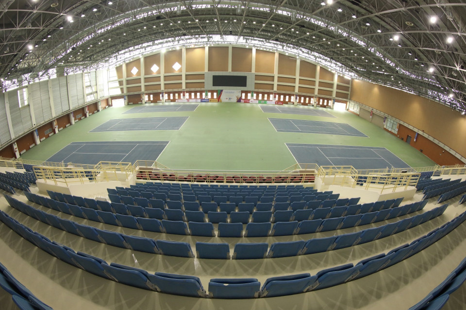 Trung tâm Huấn luyện và Thi đấu thể dục thể thao Hà Nội (Đường Lê Đức Thọ, phường Mỹ Đình 2, quận Nam Từ Liêm) là nơi tổ chức các môn thi đấu Cử tạ, Thể hình, Bi sắt, Đấu kiếm trong khuôn khổ SEA Games 31. (Ảnh: Minh Quyết/TTXVN)