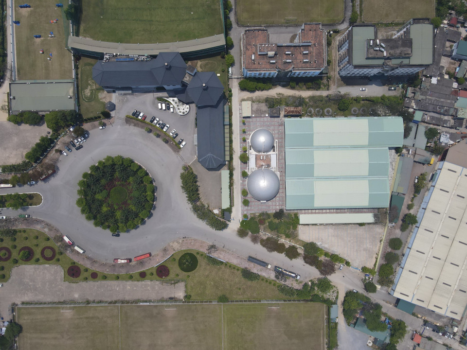 Công tác chuẩn bị cơ sở vật chất, trang thiết bị tại Trung tâm Huấn luyện và Thi đấu thể dục thể thao Hà Nội đã cơ bản hoàn thành. (Ảnh: Minh Quyết/TTXVN)