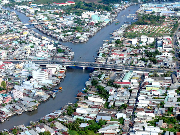 Một góc thành phố Cà Mau. (Ảnh: Duy Khương/TTXVN)