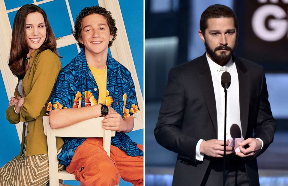 Shia LaBeouf (2002 và 2015) nổi tiếng khi tham gia đóng phim Even Stevens. (Nguồn: Getty Images)