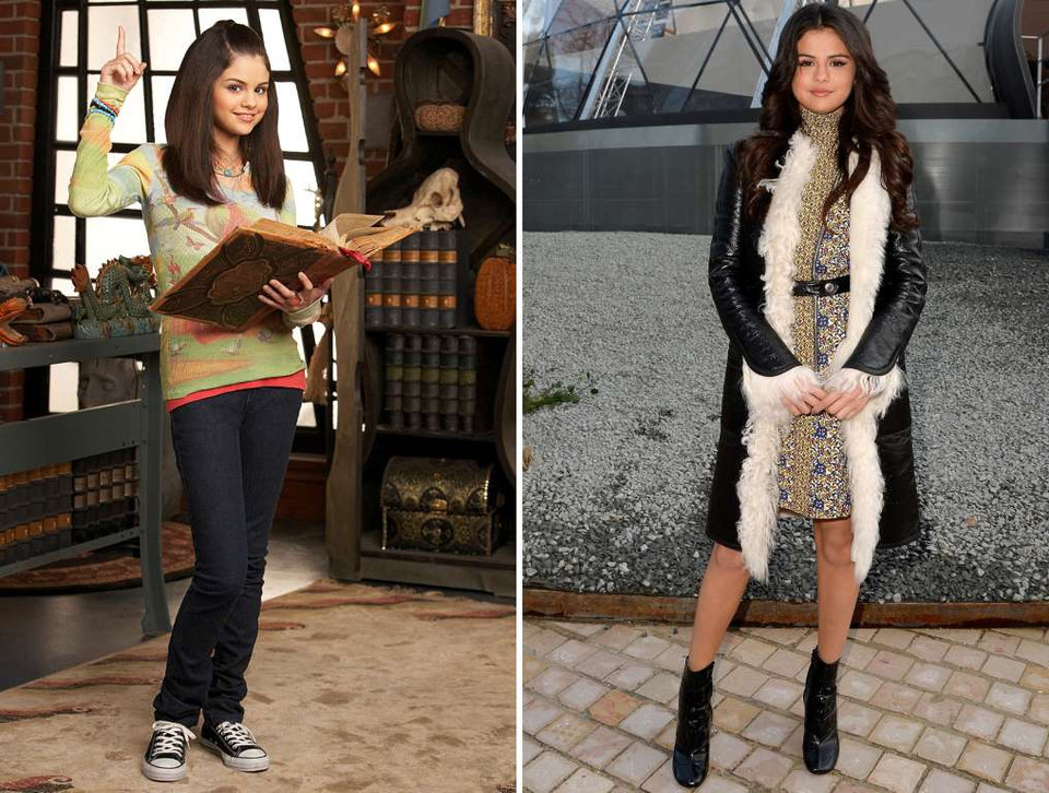 Selena Gomez (2007 và 2015) đóng vai chính trong phim 'Những phù thủy xứ Waverly.' (Nguồn: Getty Images)