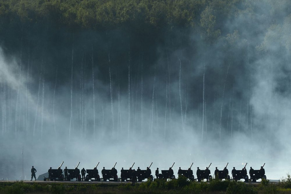 Đội pháo binh tại triển lãm. (Nguồn: Sputniknews)