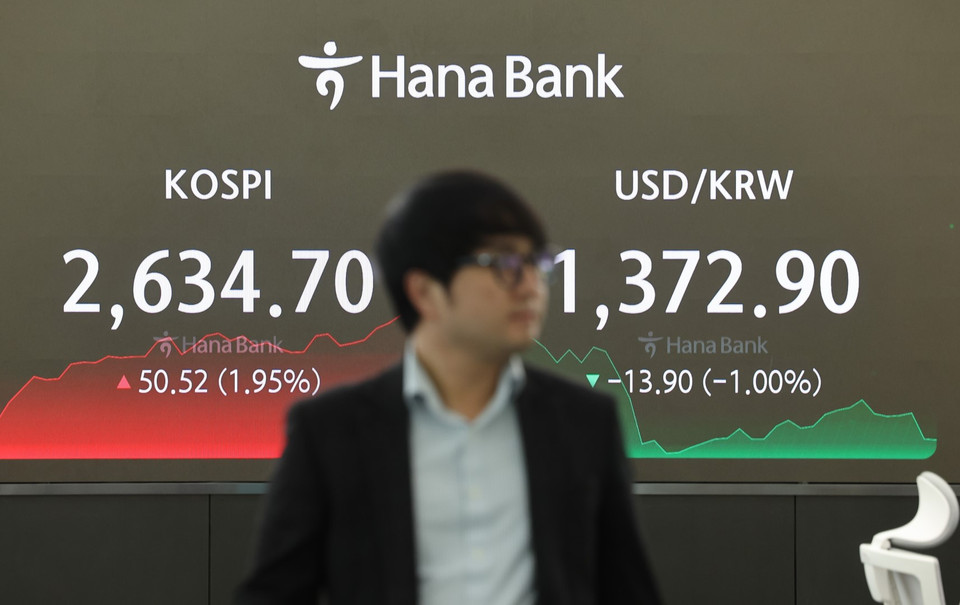 Đồng won của Hàn Quốc cũng đã giảm hơn 7% so với đồng USD, đánh dấu mức giảm mạnh nhất kể từ cuộc khủng hoảng tài chính toàn cầu năm 2008, theo đó đồng won chốt phiên ở mức 1.382,2 won/USD trong phiên giao dịch cuối tuần. (Ảnh: Kyodo/TTXVN)