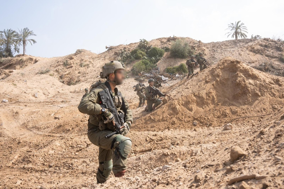 Bộ binh Israel tiến hành chiến dịch quân sự ở Dải Gaza. (Ảnh: THX/TTXVN)