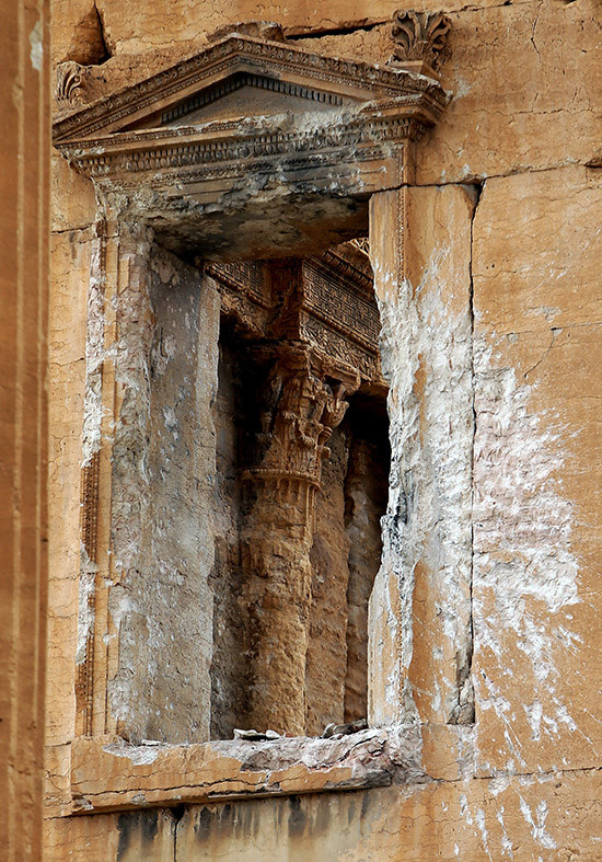 Bức ảnh này được chụp tháng 3 năm 2014, cho thấy thiệt hại do chiến tranh. (Nguồn: AFP)