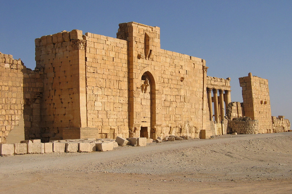 Cổng kiên cố của đền Baal. (Nguồn: AFP)