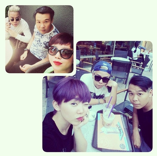 Và đương nhiên, một cô nàng yêu thích sự mới mẻ và sáng tạo như Tóc Tiên chắc chắn sẽ không thể bỏ qua mốt tóc tím đang làm mưa làm gió hiện nay. Đây là những hình ảnh mới nhất về mái tóc của Tiên được cô cập nhật trên Instagram.