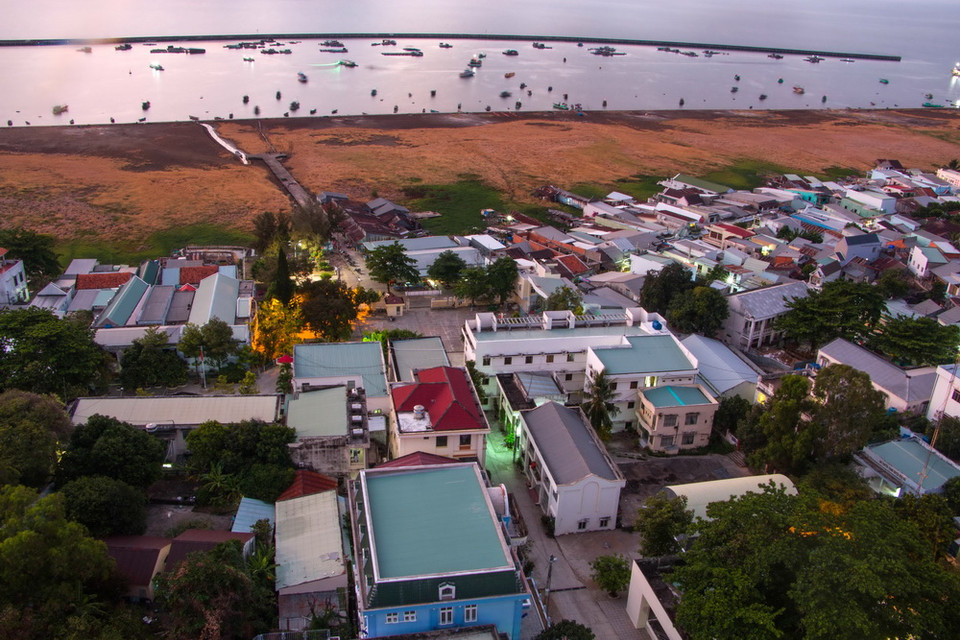 Một góc Hòn Tre, trung tâm huyện Kiên Hải hôm nay. (Ảnh: Duy Khương/TTXVN)