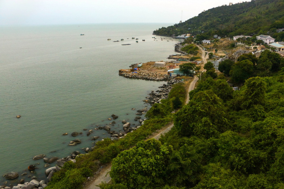 Một góc Hòn Tre, trung tâm huyện Kiên Hải hôm nay. (Ảnh: Duy Khương/TTXVN)