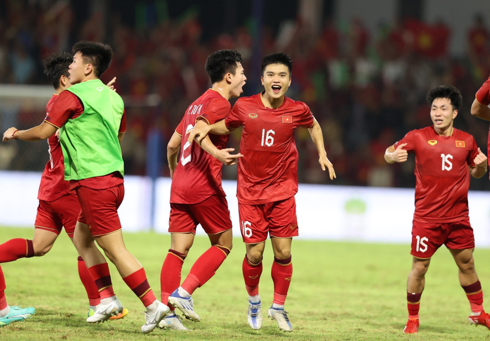 Trận đấu kết thúc với tỷ số hòa 1-1. (Ảnh: Hoàng Linh/TTXVN)