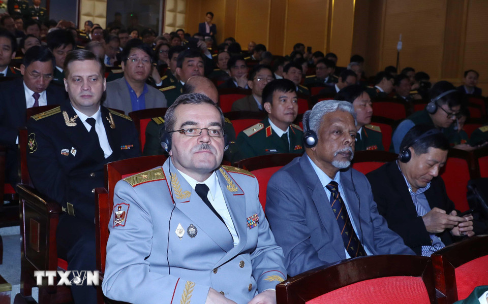 Các đại biểu dự lễ kỷ niệm. (Ảnh: Thống Nhất/TTXVN)