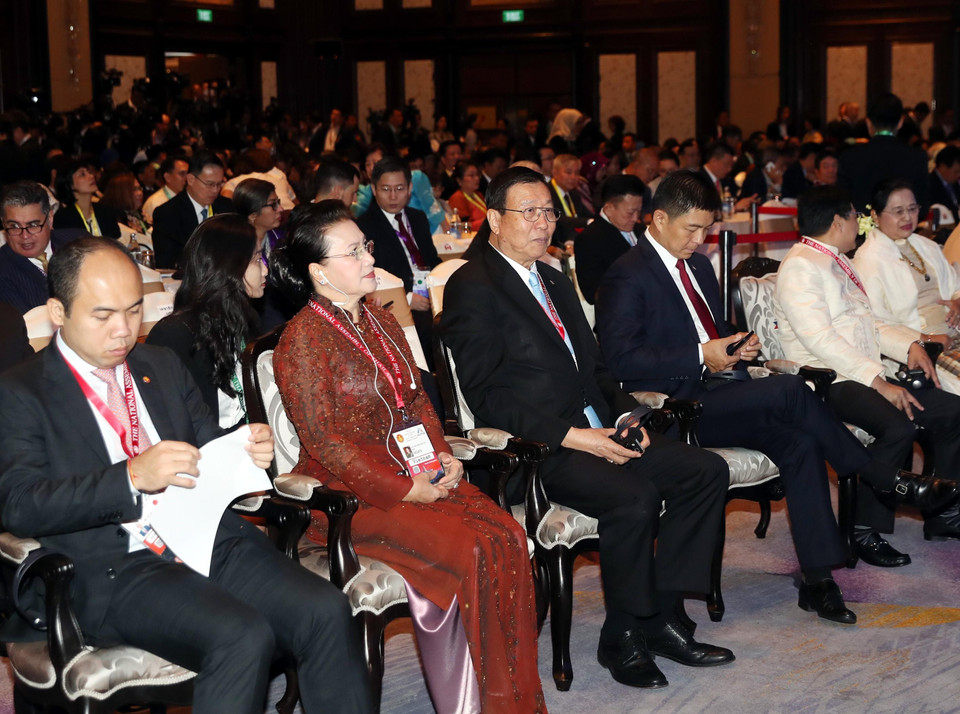 Chủ tịch Quốc hội Nguyễn Thị Kim Ngân dự Lễ khai mạc Đại hội đồng Liên nghị viện ASEAN lần thứ 40 (AIPA 40). (Ảnh: Trọng Đức/TTXVN)