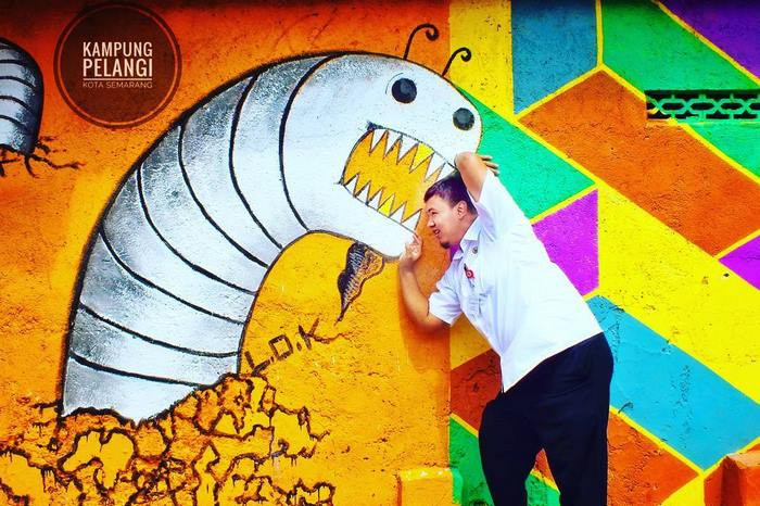 Ít nhất 232 ngôi nhà ở Kampung Pelangi đã được trang điểm bằng các tác phẩm nghệ thuật. (Nguồn: boredpanda)