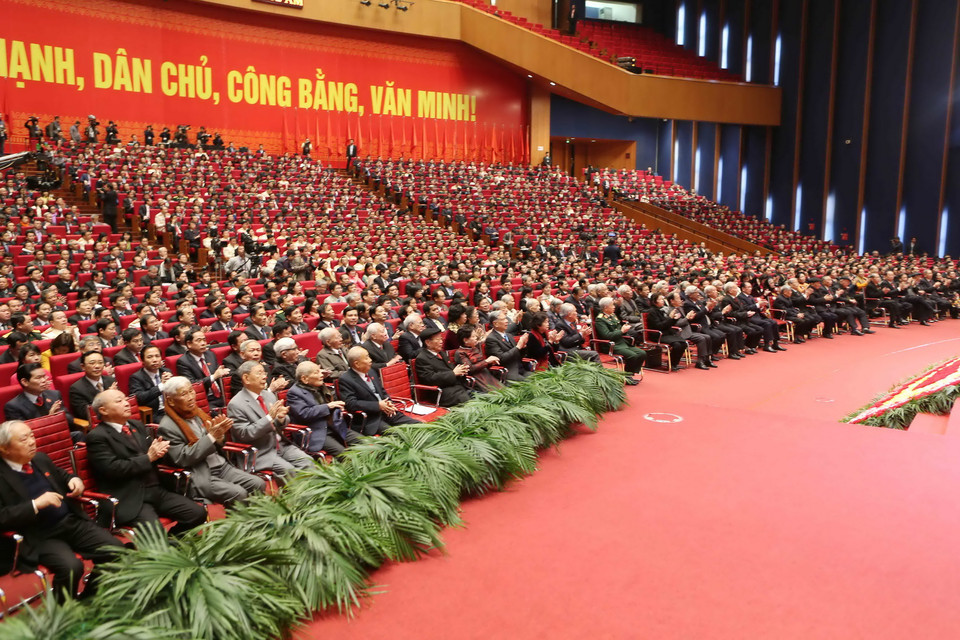 Các đại biểu tham dự phiên bế mạc. (Nguồn: TTXVN)