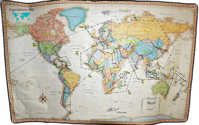 Bản đồ hành trình chiến đi. (Nguồn: boredpanda)