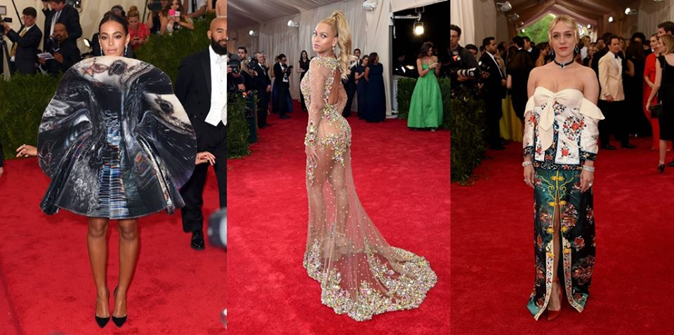 Những mẫu trang phục tại Met Gala 2015 mang đậm phong cách Trung Quốc. (Nguồn: CCTVNews)