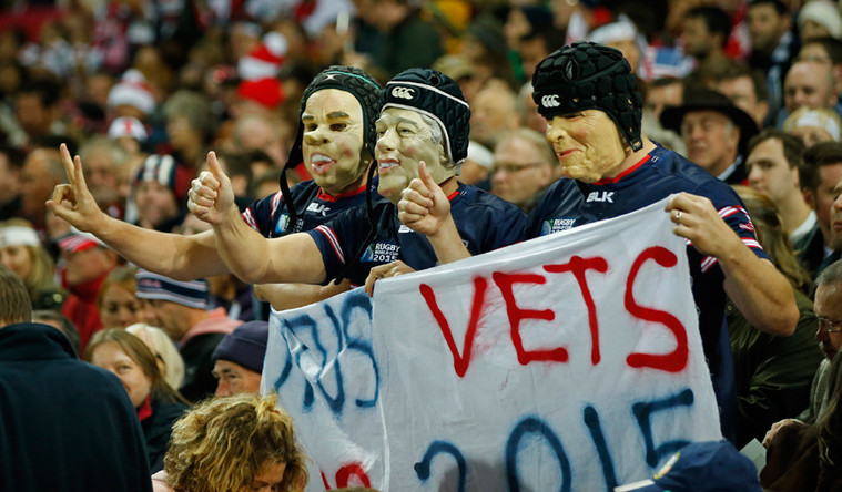 Trận đấu Mỹ gặpNhật Bản tại Rugby World Cup 2015. (Nguồn: RT)