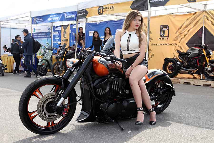 Với chủ đề “Mùa Xuân, mùa khởi đầu những chuyến đi”, ngày hội lần này sẽ là dịp gặp gỡ, giao lưu của các biker trên cả nước, gồm nhiều hội nhóm ở khu vực miền Bắc. (Ảnh: Doãn Đức/Vietnam+)