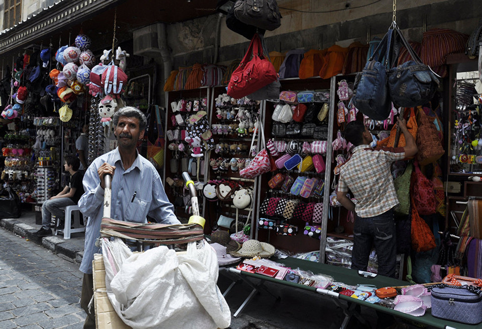 Khu chợ trung tâm Damascus. (Nguồn: Sputniknews)