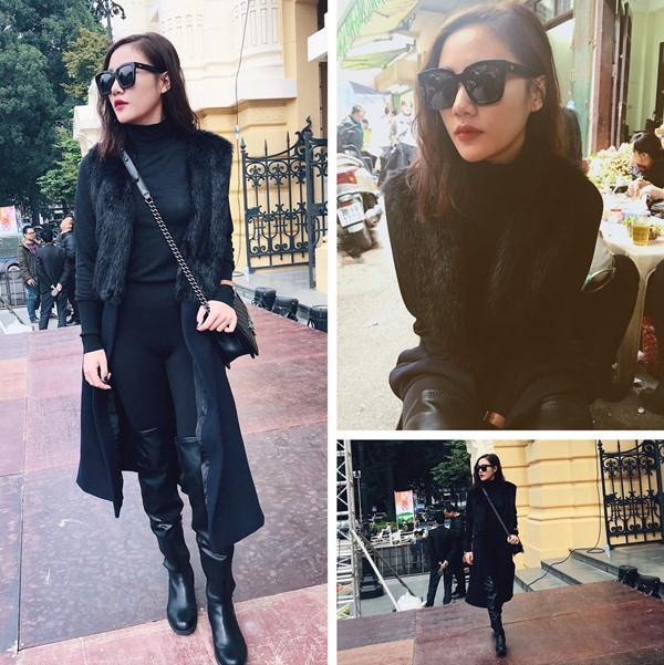 Ngay cả khi diện cả một set đồ tuyền đen, giọng ca 'Mona Lisa' vẫn lôi cuốn mọi ánh nhìn bởi vẻ ngoài thời thượng.