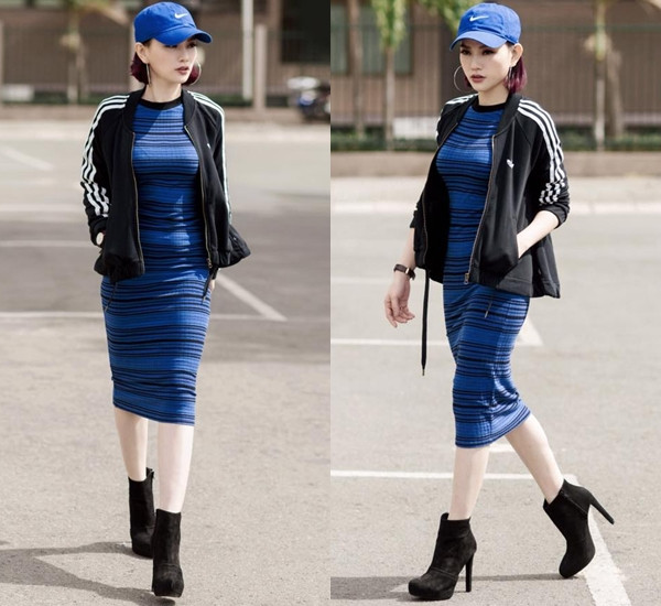 Đánh dấu sự trở lại sau một thời gian vắng bóng, ngoài mái tóc ngắn mới lạ, Thu Thủy cũng chinh phụccác tín đồ mộ điệu bởi gu thời trang thăng hoa hơn, thể hiện hình ảnh mới tràn đầy năng lượng.