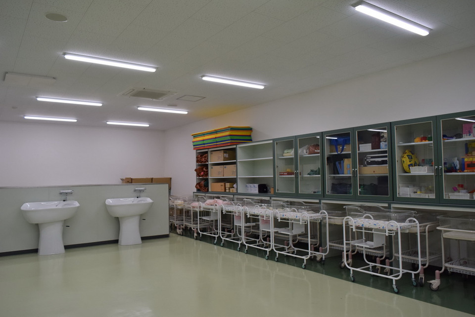 Phòng thực hành bộ môn hộ sinh tại khoa điều dưỡng.(Ảnh: Nguyễn Tuyến-Gia Quân/Vietnam+)