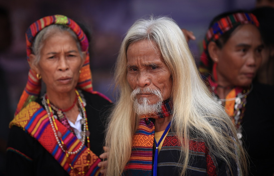 Già làng người Bru Vân Kiều đến từ tỉnh Quảng Bình. (Ảnh: Trọng Đạt/TTXVN)