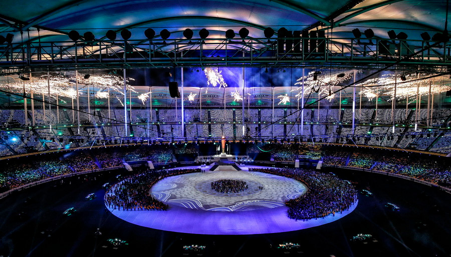 Sau hơn 10 ngày tranh tài, Đại hội thể thao Đông Nam Á lần thứ 29 (SEA Games 29) đã chính thức khép lại với lễ bế mạc hoành tráng diễn ra vào tối 30/8 tại sân vận động Bukit Jalil ở thủ đô Kuala Lumpur của Malaysia. (Nguồn: EPA/TTXVN)