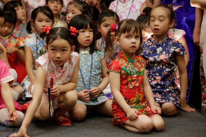 Thành viên nhí đến từ Chicago, Mỹ. (Nguồn: CCTVNews)