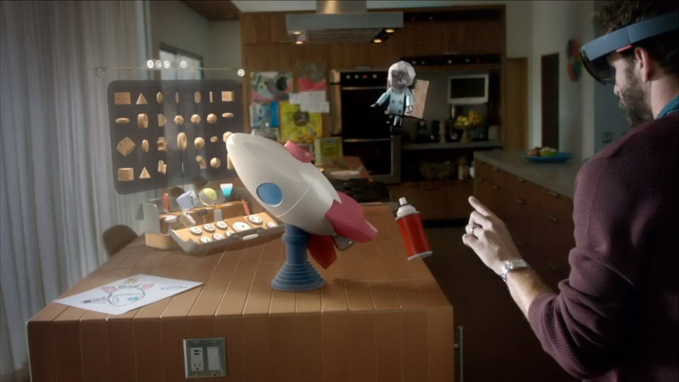 HoloStudio giúp bạn di chuyển, sửa những hình ảnh ba chiều do chính bạn thiết kế. (Nguồn: Microsoft) 