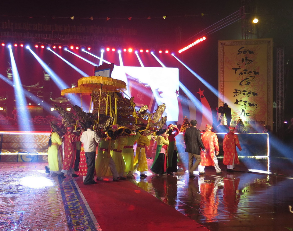 Lễ hội được tổ chức rất long trọng. (Nguồn Ảnh: Xuân Tiến/TTXVN )