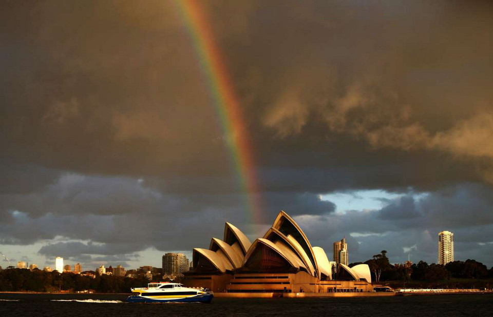 Cầu vòng ở Sydney, Australia. (Nguồn: Image Broker)